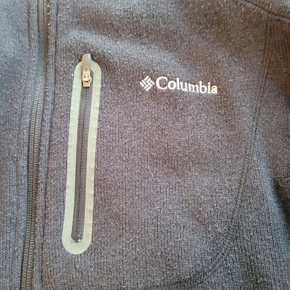 Columbia Mens Jacket Large Black Altitude Aspect Full Zip Fleece Outdoors 17142x - Picture 6 of 13